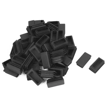 

Hot Sale rubber Rectangle Blanking End Tube Caps Inserts 20x40mm 100pcs Black