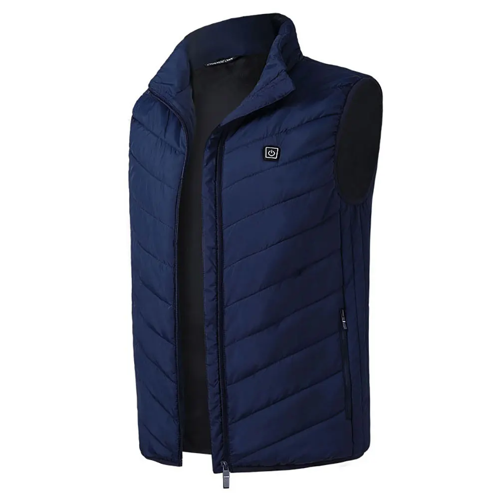 USB Electric Vest Heated Hot Down Cotton Heating Jacket Winter Skiing Warm Heating Vest Heater Warm Clothing Pads