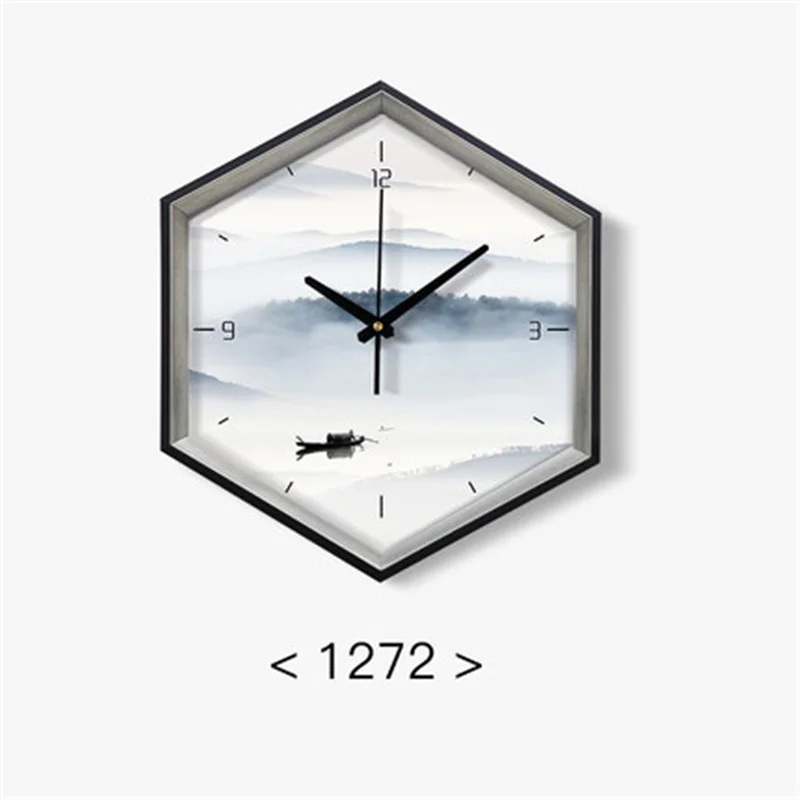 Большие настенные часы современный дизайн деревянные настенные часы бесшумные цифровые часы для дома кухня Marij Uana Скандинавский дизайн антикварная гостиная - Цвет: Type 3