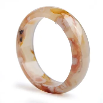 

Genuine Natural Cherry Agate Gemstone Woman Lady Crystal Round Bangles Inner Diameter 56mm