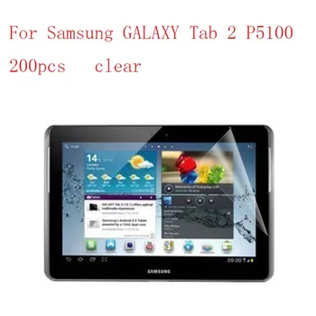 

Transparent Lcd Screen Protector Film for Samsung GALAXY Tab 2 P5100 explosion-proof membrane without retail packing 200pcs/lot