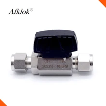 Нержавеющие стальные шаровые клапаны 2Way ручка 6 мм, 8 мм, 10 мм, 12 мм, 1/", 3/8", 1/" OD сжатия соединение низкая Давление 1000PSI