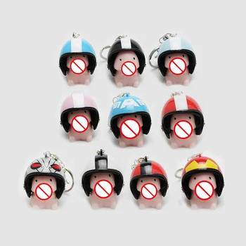 

1 Pcs Soft Key Ring Small Tintin Hat Stress Reliever Keychain Cute Mochi Dingding Squeeze Healing Toys