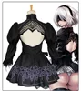 Nier Automata-Disfraz de Yorha 2B para mujer, traje sexy para fiesta de Halloween, disfraces de juego de rol ► Foto 3/6