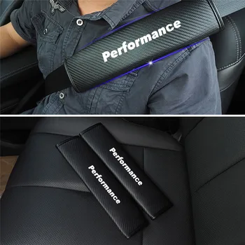 

2PCS Reflective Car Seat belt shoulder Pads Safe Seat Belt Cover For BMW performance Car Styling Auto Parts