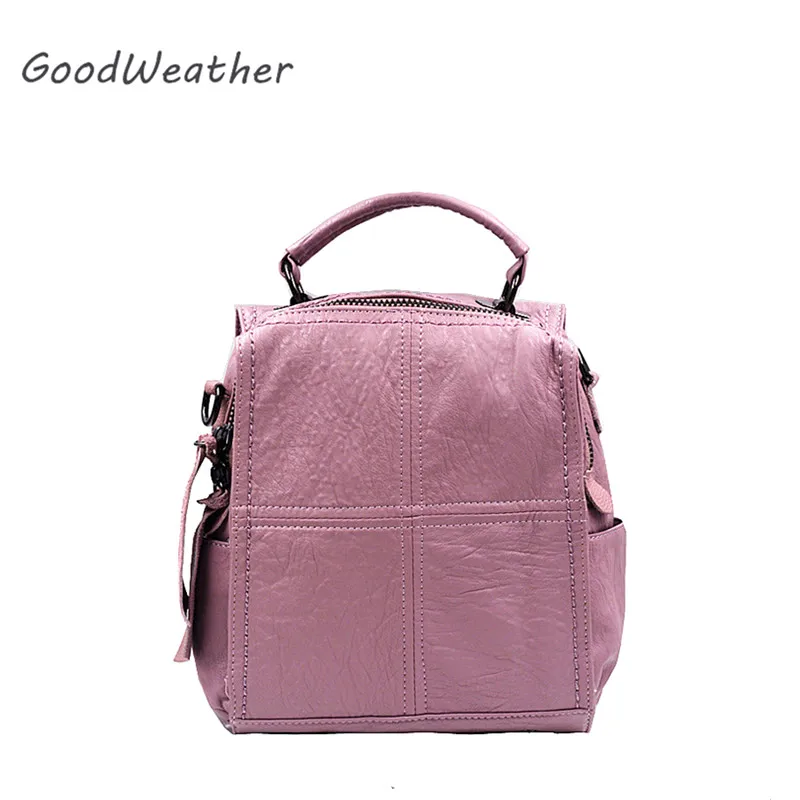 Fashion small cute pink backpack female designer high