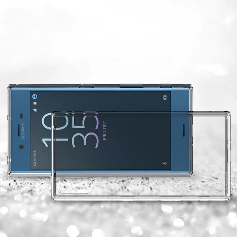 Чехол EVOLOU для Sony Xperia XZ XR Ультрапрозрачная акриловая задняя крышка + силиконовая