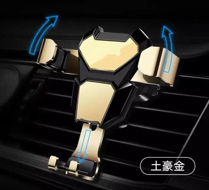 

Universal Car Phone Holder For iPhone X Holder In Car Air Vent Mount Stand No Magnetic Mobile Phone Holder Gravity Robot Bracket