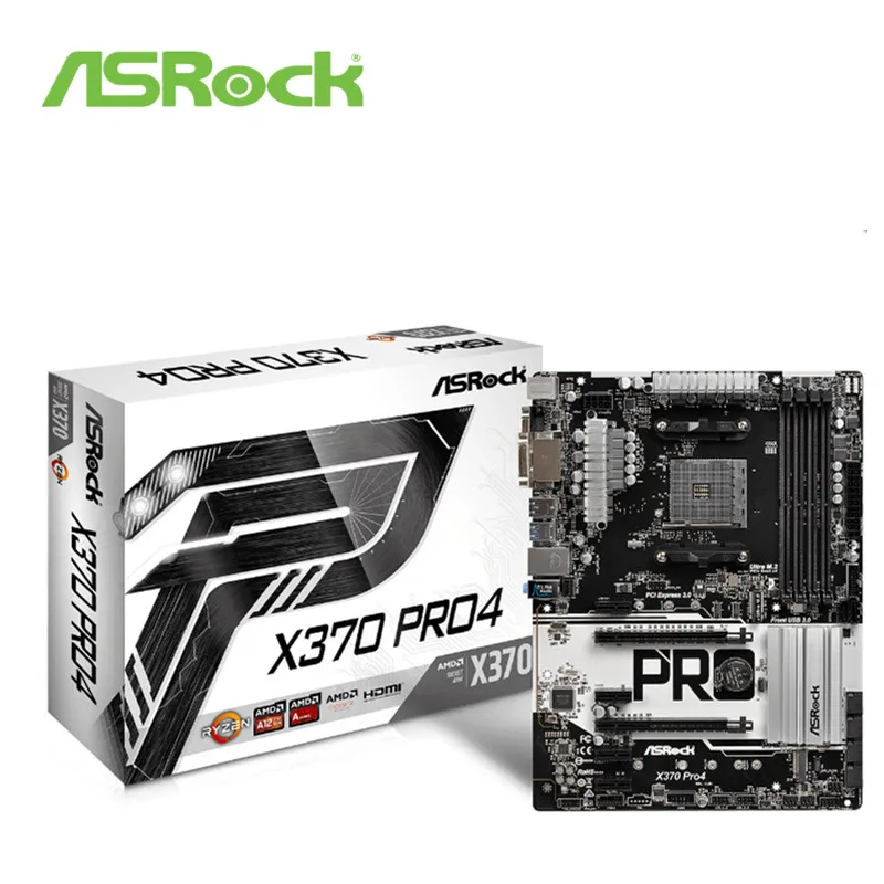

FULL NEW ASRock X370 Pro4 AMD entry-level computer host game board supports 1700
