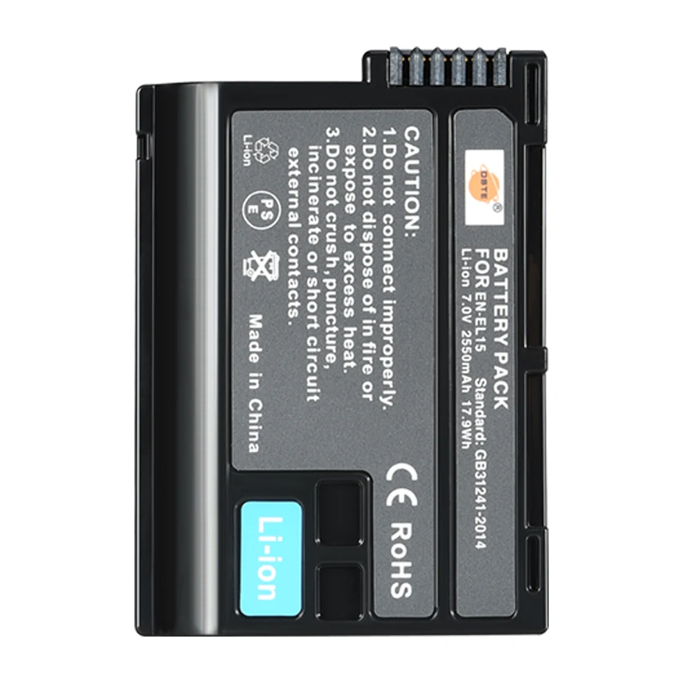 Kaufen DSTE EN EL15 en el15 en el15 Li Ion Kamera Akku für Nikon D500 D7100 D800 D800E D600 D610 D810 D7200 V1 D780 d850 Z6 Z7