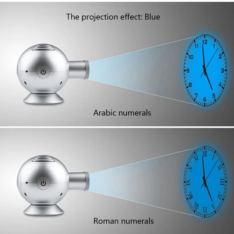 Горячая Распродажа, современные настенные часы с круговой проекцией, римская аравийская цифровая игла с подсветкой, механические пластиковые часы