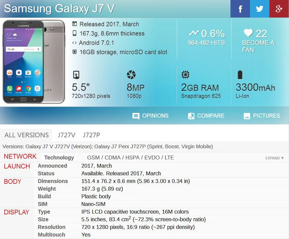 Для samsung Galaxy J7 J727 J727V J727P Perx ЖК дисплей сенсорный экран дигитайзер сборка