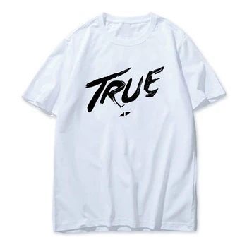 

LettBao brand t shirt men 2018 new Fashion Avicii Letter Printed Fashionable Round Neck T-shirts Men's short sleeve T-shirt
