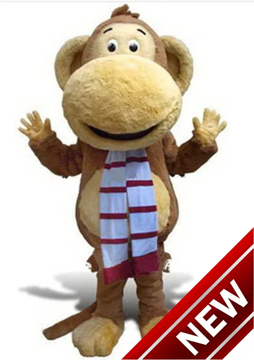 

Big Mouth Monkey Mascot Costumes 100% Real Picture Adults Christmas Halloween Outfit Fancy Dress Suit Free Shipping