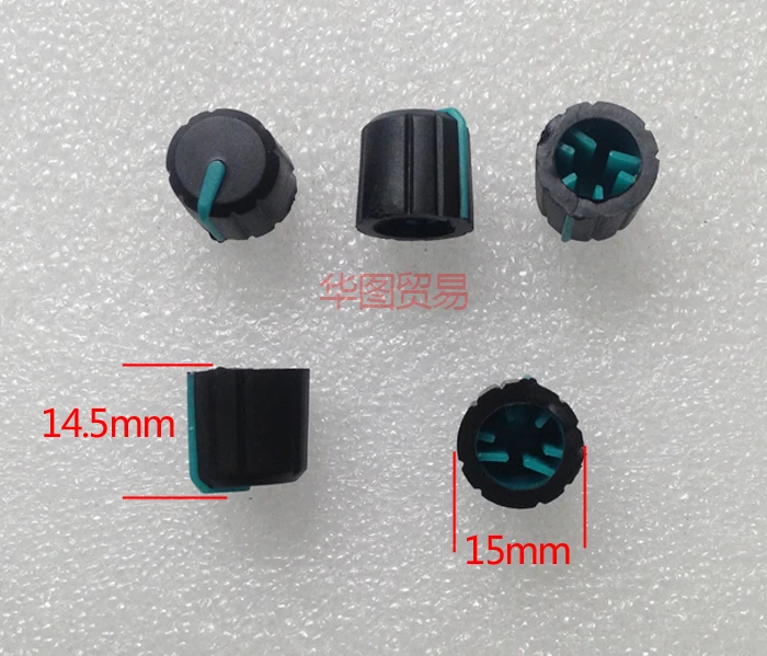 3pcs rubber Axle shaft potentiometer knob cap /180 degree mixer equalizer audio volume adjustment switch cap