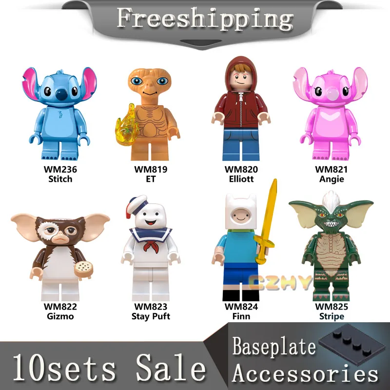 

WM6049 Cowboy Costume with Hat Gun Trump E.T. Lost Boys Indiana Jones Figures Building Blocks Toys for Children