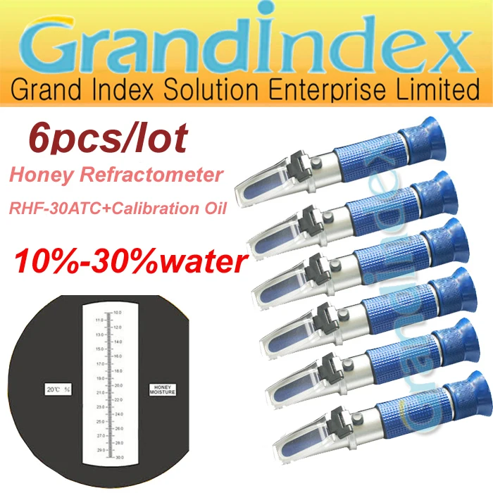 Portable honey refractometer RHF 30ATC w/ATC,Included Calibration Oil