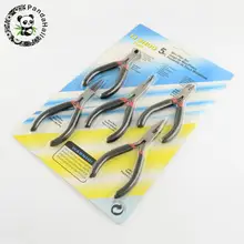 45# стальные Наборы инструментов для ювелирных изделий DIY: круглогубцы, плоскогубцы для резки проволоки, торцевые кусачки, плоскогубцы для боковой резки и изогнутый нос