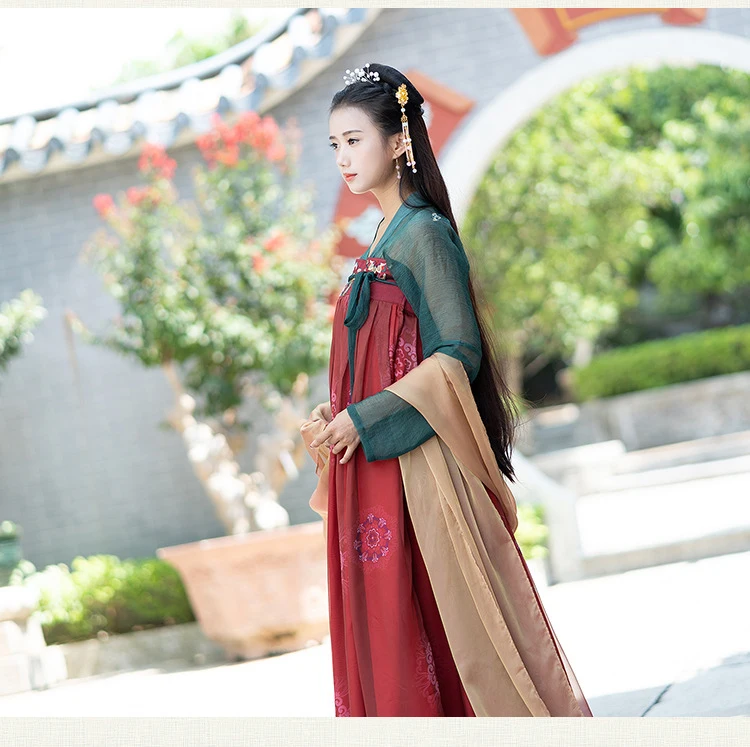 Ханьфу платье народное платье костюм китайские танцевальные костюмы ханьфу женское китайское платье Чонсам Восточное
