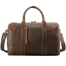 Новая модная зернистая натуральная кожа дорожная большая винтажная сумка мужская кожаная багажная дорожная сумка мульти-функция полная качественная сумка