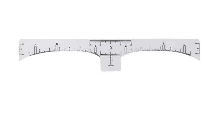 Одноразовая бровь трафарет макияж микроволокна измерительная линейка для татуировки инструмент красоты
