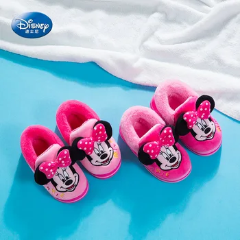 

2019 new Autumn and winter Disney cotton tow Mickey cartoon warm slippers Non-slip thick cotton shoes