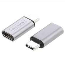 Алюминиевый USB 3,1 Тип C USB-C адаптер для мужчин и женщин удлинитель док конвертер 10 Гбит/с для MacBook, nintendo Switch