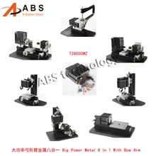 12000r mini 60W Powerful All Metal 8 in 1 Mini Lathe Milling Drilling Wood Turning Bow