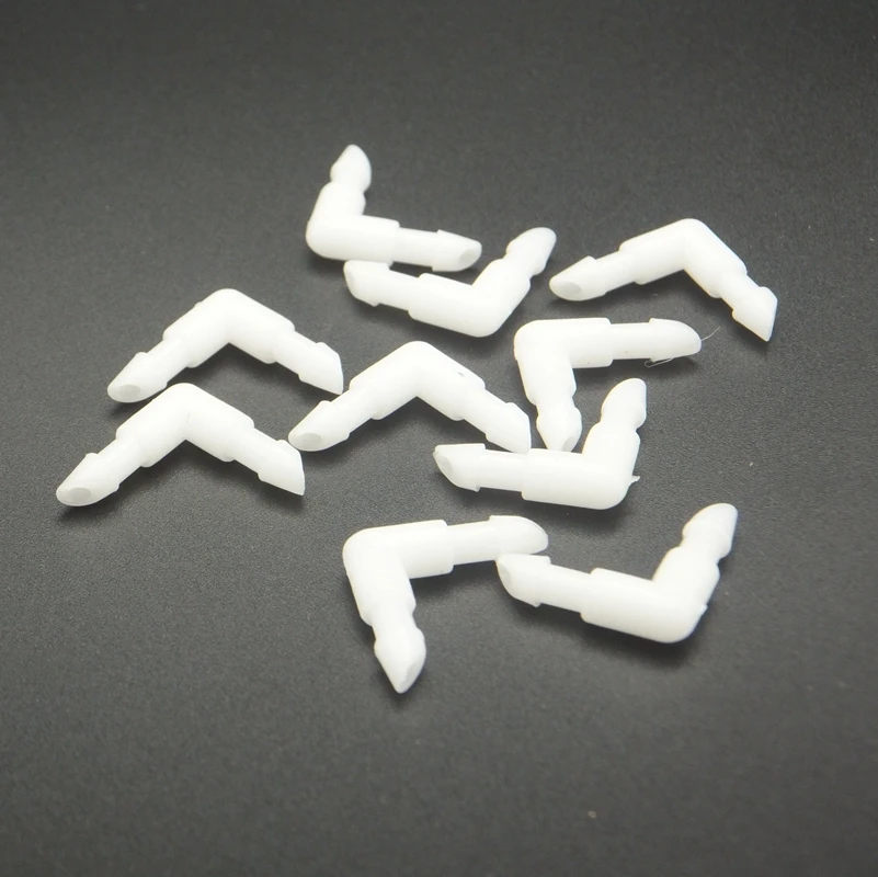 

10PCS 3mm Hose Barb Elbow Plastic Barbed Pipe Fitting Coupling Adapter Aquarium Garden Micro Irrigation Water Connector