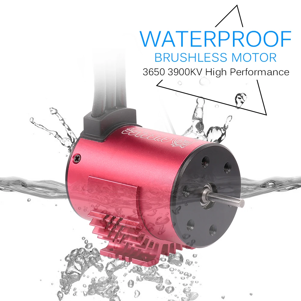 3650 3900KV бесщеточный мотор с радиатором и 60A ESC BEC комбо набор Водонепроницаемый для