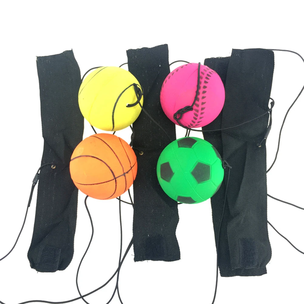 Случайные цвета прыгающий палец упражнения резиновый мяч отскок мяч для бокса для работы