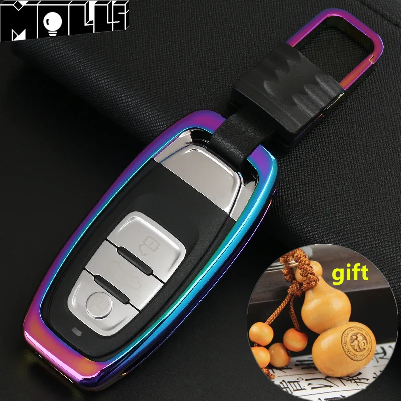 

Zinc Alloy Car Key Smart Remote Key Case Cover for audi A6L A4L A8L A3 A4 A5 A6 A7 S5 S6 S7 S8 Q3 Q5 Q7 R8 TT