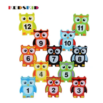 

Animal Owl Stacker Building Block Toy Learning numbers Stacking Layer Kids Hand-eye Coordination Balance Toy