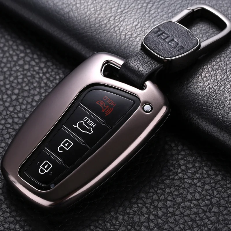 Для Hyundai New Shengda/Gree/IX45/Equus/Genesis алюминиевый сплав чехол для ключа автомобиля авто