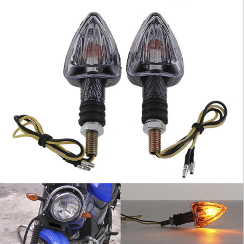 Best Real Rushed Bobber Chopper Motorcycle Metal Halogen Lamp Motorcycle Bike Turn Signal Indicators Light Universal As Casing 2pcs