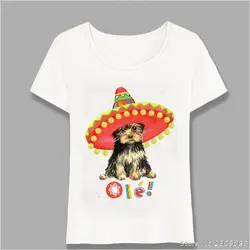 Новая женская футболка, модная футболка Fiesta jorkie, милые повседневные топы для девочек, летняя женская футболка, хипстерская Дизайнерская
