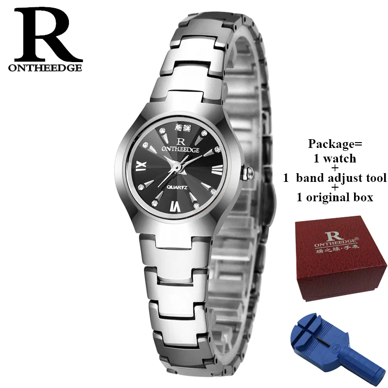 style 2 siver RONTHEEDGE знаменитые роскошные женские часы Элегантные Кварцевые Часы Дамские наручные часы из нержавеющей стали Montre Femme Relojes Para Mujer - Цвет: style 2 siver