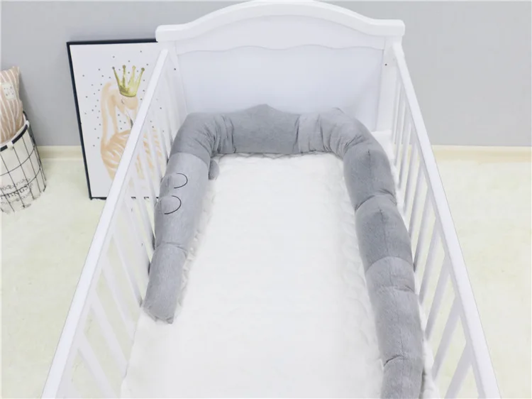 185 см детская кровать бампер маленький крокодил Серый бампер предотвращающий удар детская подушка поддержка тела