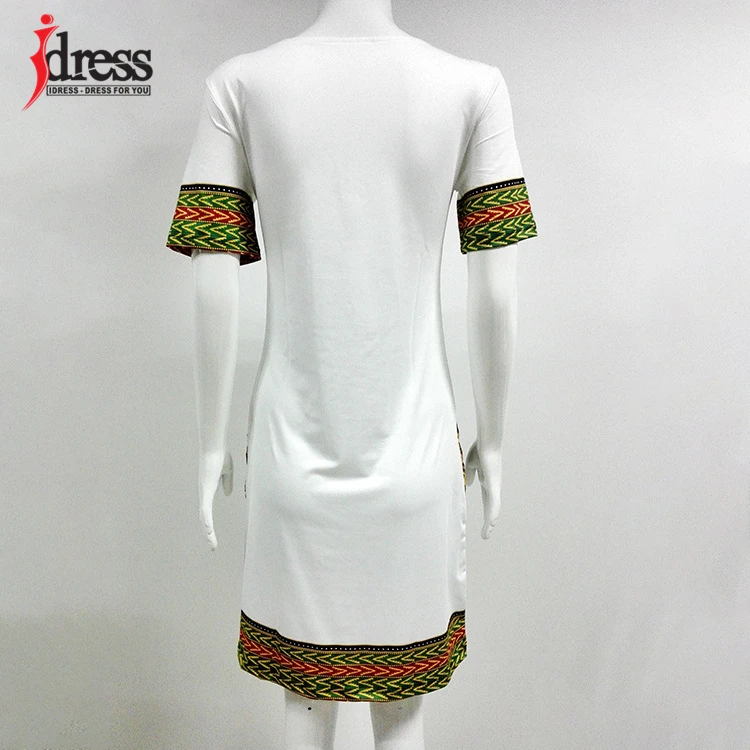 IDress S-XXXL Plus Size Sexy Casual Summer Dress Women Short Sleeve Party Dresses 2017 Black Vintage Traditional Printed Dresses (3)