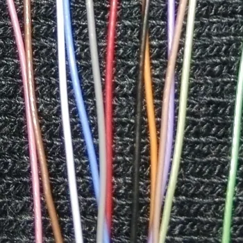 

teflon silver plated eraphone wire OD:0.49mm 50pcs*1.2m 12colors
