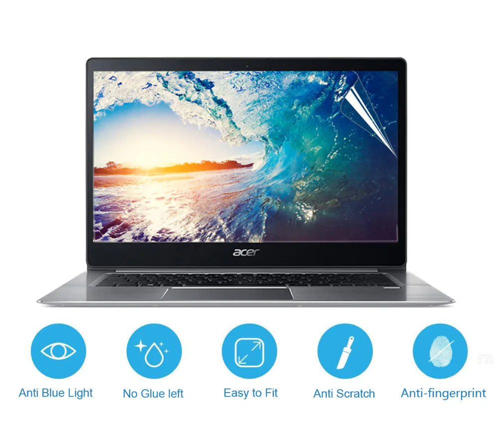 Cartinoe 14 дюймов Защитная плёнка для экрана ноутбука для acer Swift 3 Sf314-52 Sf314-52g компьютер анти синий светильник ЖК-экран Защитная пленка 2 шт
