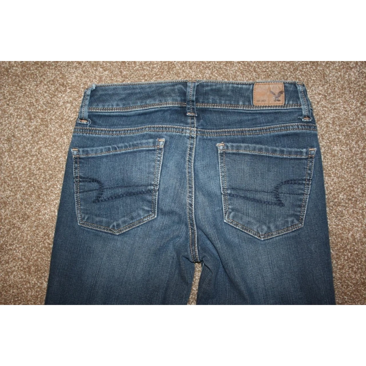 AMERICAN EAGLE súper ajustados corto Mujer|Pantalones vaqueros| - AliExpress