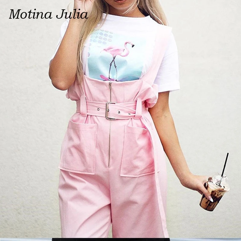 Женские повседневные Комбинезоны с карманами Motina Julia уличные брюки на осень зиму