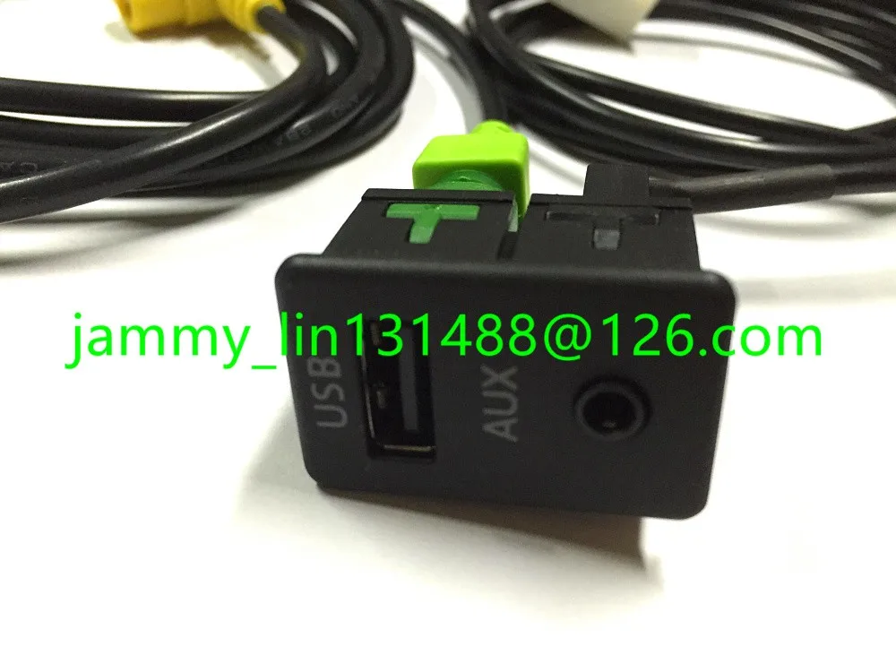USB+AUX Switch Plug Audio Cable For RCD510
