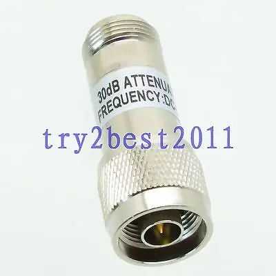 Goede Verzwakker N plug naar jack pin 2 W 2 Watt 30dB DC 3.0GHZ 50ohm RF coaxiale Power