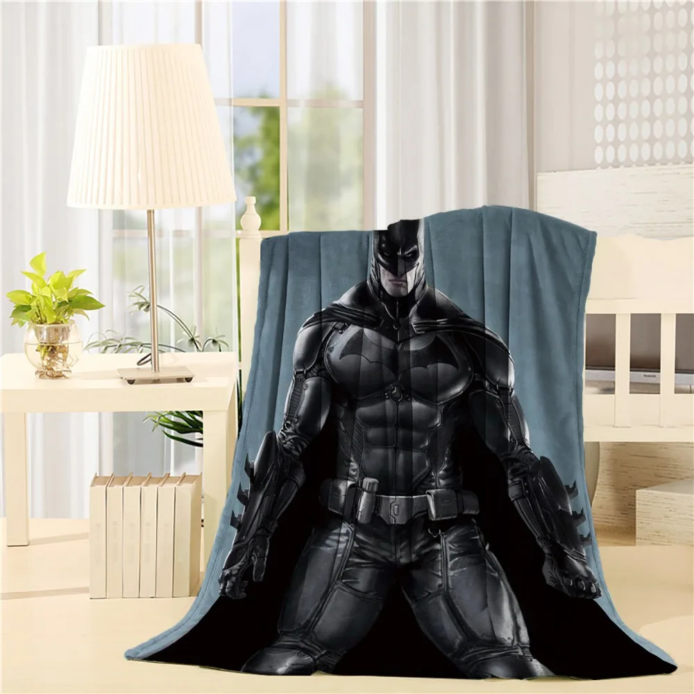 

Custom Best Batman Arkham Flannel Throw Blanket Lightweight Cozy Bed Sofa Blankets Super Soft Fabric