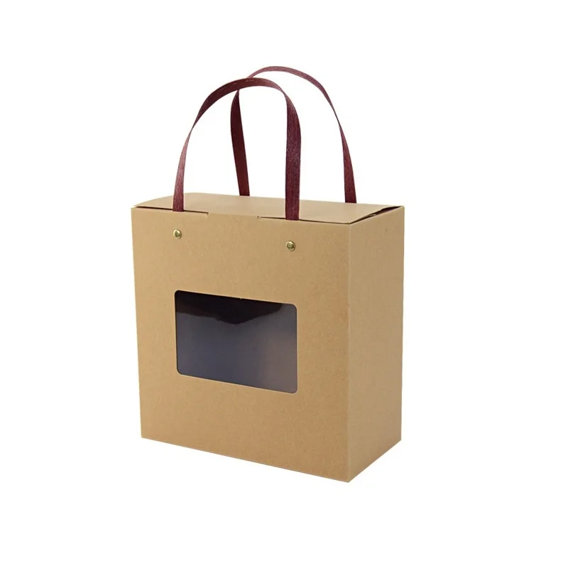 30pcs/lot 21cmx10.5cmx21cm Creative design Kraft paper Gift box With