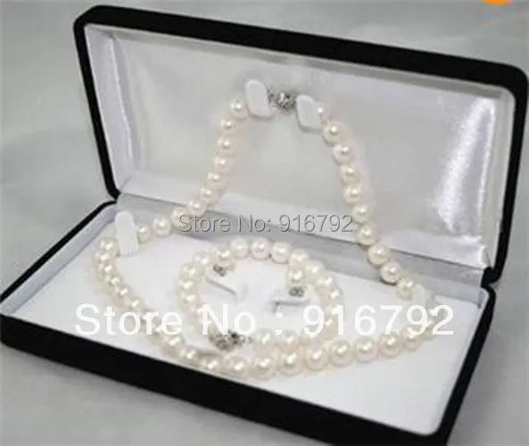 Free Shipping *****7*8mm White Real Natural Pearl Necklace Bracelet