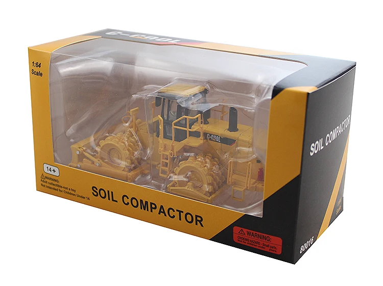 1:64 C-Cool Excavetor Tractor Soil Compactor Diecast Model Engineering Vehicle