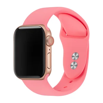 

Bracelet For Apple Watch Band 38mm 40mm 42mm 44mm Double Buckle Silicone Iwatch Strap Bands For Apple Watch Series 4,3,2,1 81024